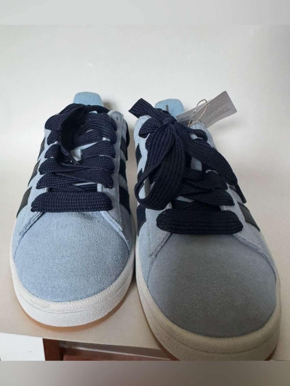 Adidas Campus 00s Women’s Size 9 Light Blue Navy Suede Sneakers NWT - Picture 2 of 7
